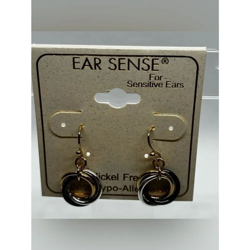 3For$20 Gold and Silver Hoop Drop Earrings for Sensitive Ears